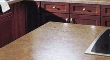 cheap countertop solution with fake marble