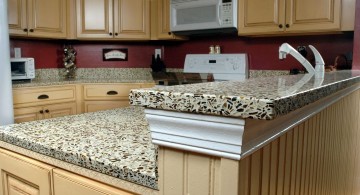cheap countertop solution with recycled paper and glass