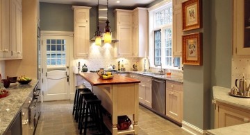 classy hanging kitchen light for narrow kitchens