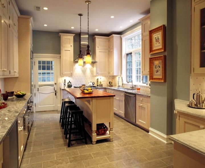 classy hanging kitchen light for narrow kitchens