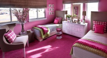 classy hot pink room