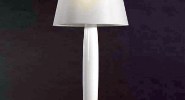 classy in white huge floor lamp