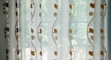 close up sheer curtains privacy pattern