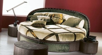 comfortable round bed frame