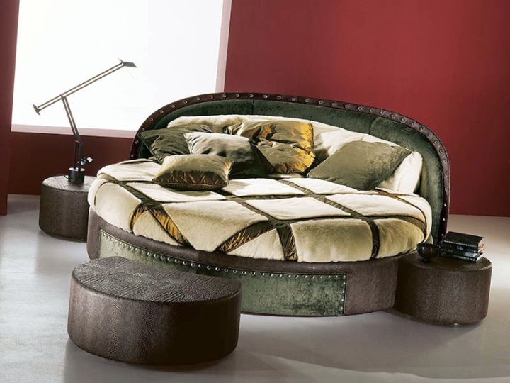 comfortable round bed frame