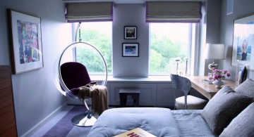 contemporary bedroom swings