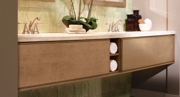 contemporary elegant floating sinks