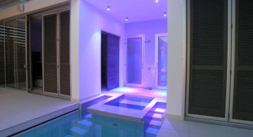 contemporary enclosed swimming pool