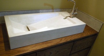 contemporary floating sinks