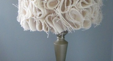 contemporary fringed Rosette lamp shade