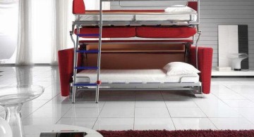 contemporary industrial bunk bed for adults