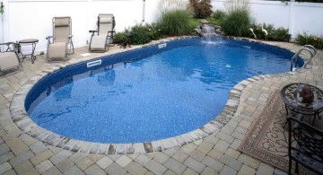 contemporary kidney shape pool