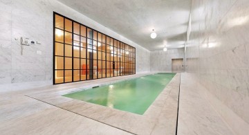 contemporary minimalist enclosed swimming pool