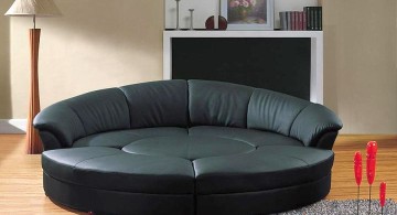 contemporary round bed frame
