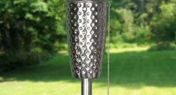 cool tiki torches dimpled iron
