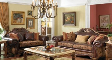 cozy and classy Tuscan living room decor