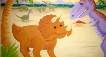 cute dinosaur wallpaper mural