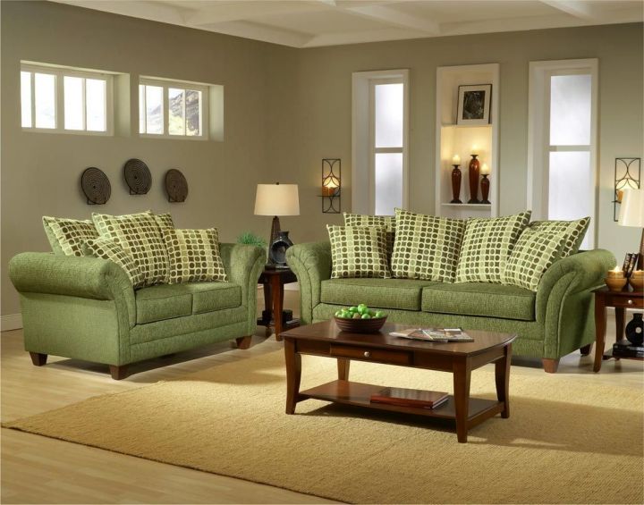 18 Lovely Grey  and Green  Living  Room  Ideas