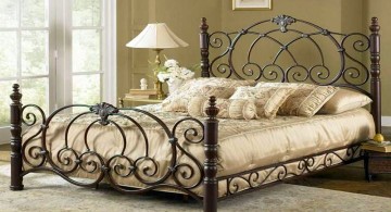 elegant beds with iron bed frame