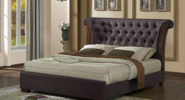 elegant beds with large headboard