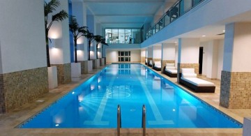 elegant indoor lap pool