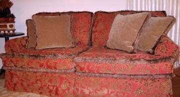 elegant red high end slipcover