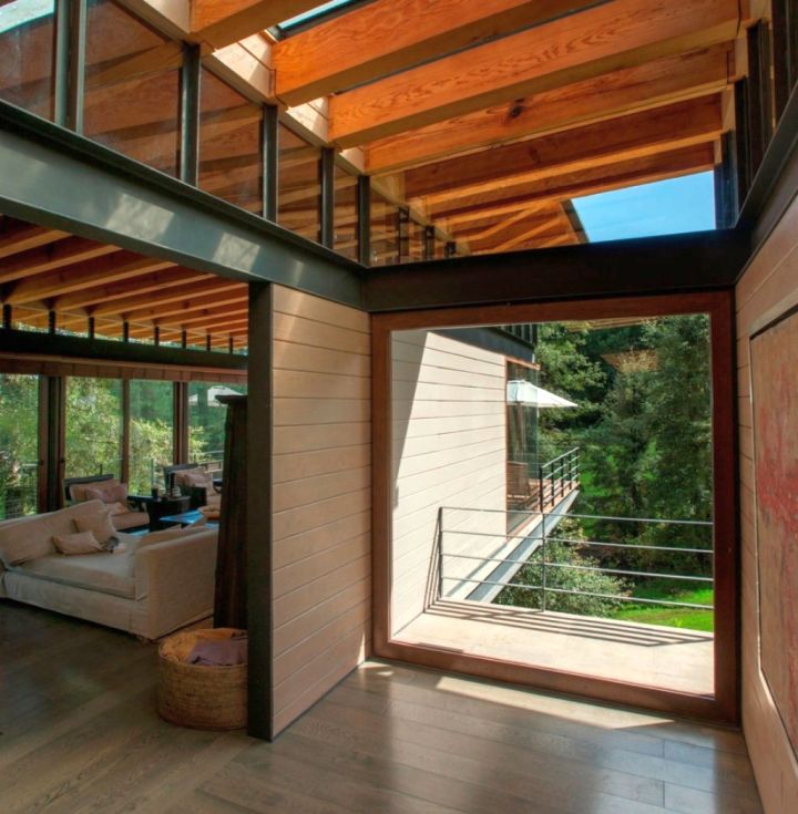 exposed beam ceiling for indoor and outdoor