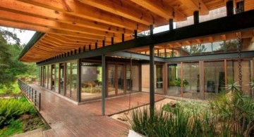 exposed beam ceiling for patio