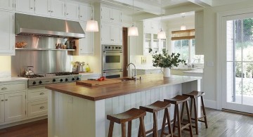 exposed beam ceiling in white