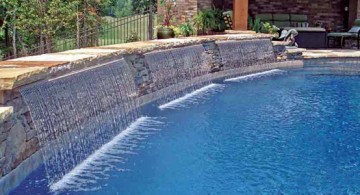 featured image of curtain styled pool waterfall ideas