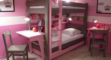 featured image of desk and bed combination in nice pink and brown room for teenage girl