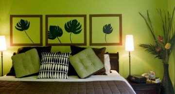 featured image of lime green bedroom decorated with matching wall paintings