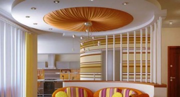 featured image of lovely orange drop ceiling design