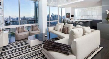 featured image of modern Manhattan Penthouse living room Turett Collaborative Architecture