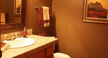 featured image of simple and warm brown bathroom decorating ideas