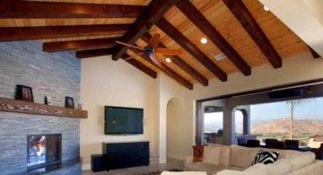 featured image of two toned exposed beam ceiling