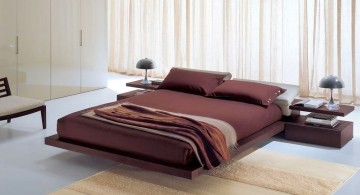 floating bed by Italian furniture maker