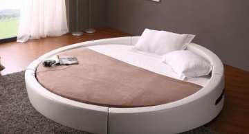 floating round bed frame
