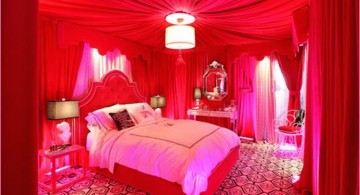 glamorous hot pink room