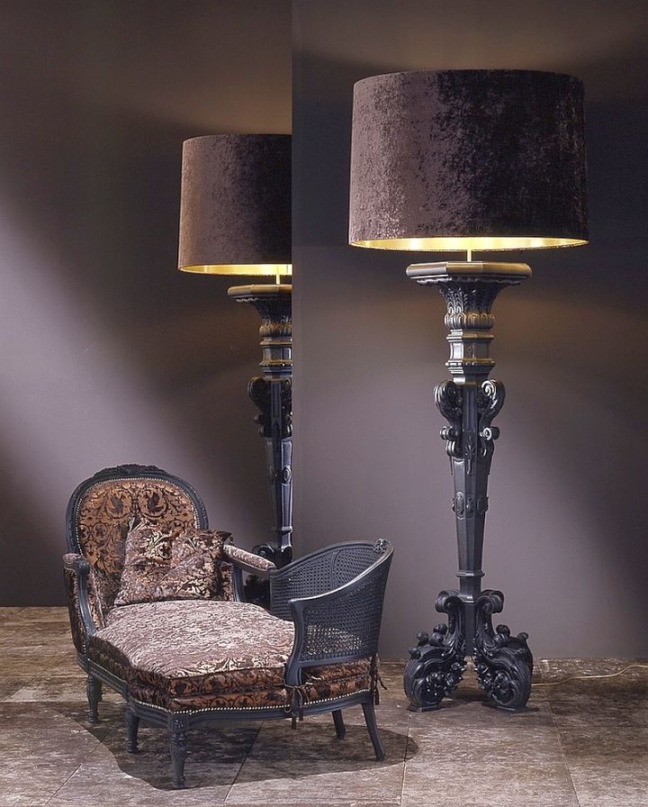 gothic classy huge floor lamp