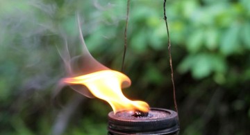 hanging cool tiki torches