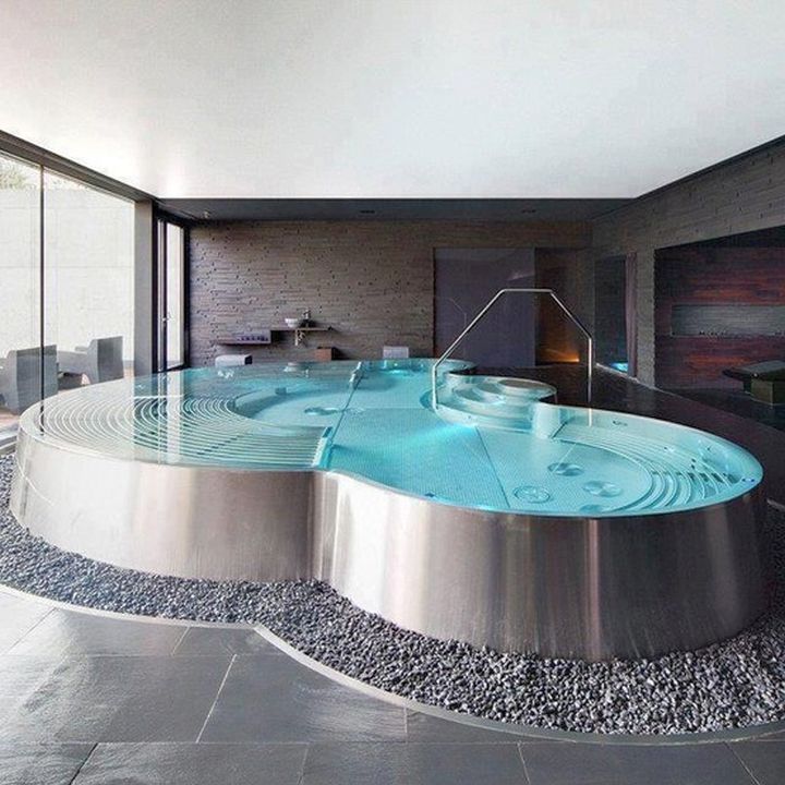 homes with indoor pools above ground