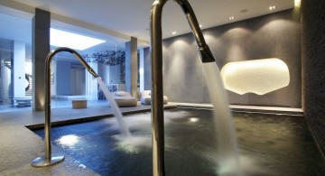homes with indoor pools small square