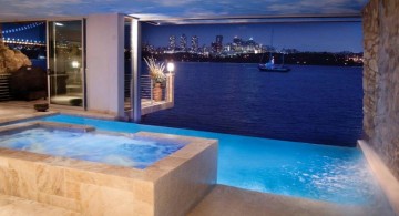 homes with indoor pools small with above ground jacuzzi