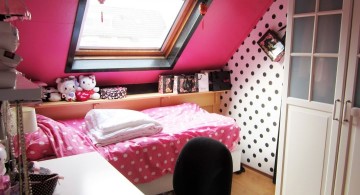 hot pink room for loft