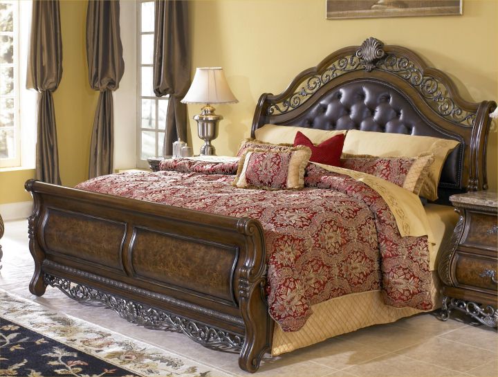 how to make a sleigh bed classy with large headboard