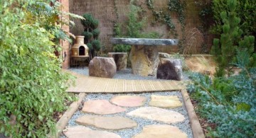 japanese garden designer with stone pathway