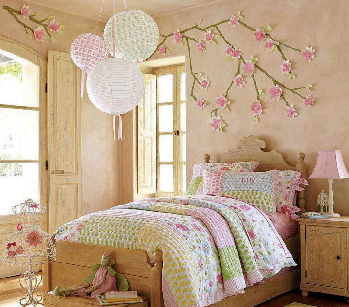 japanese theme room for girls bedroom with Sakura