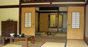 japanese theme room living room and foyer