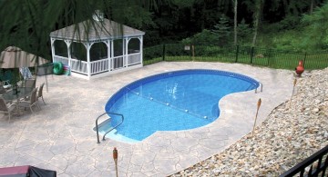 large kidney shape pool